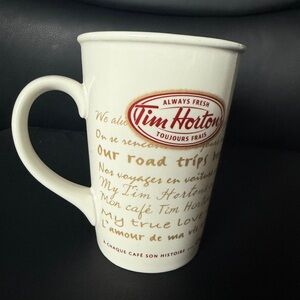 Tim Hortons Limited Edition #009 "Every Cup Tells a Story" coffee mug